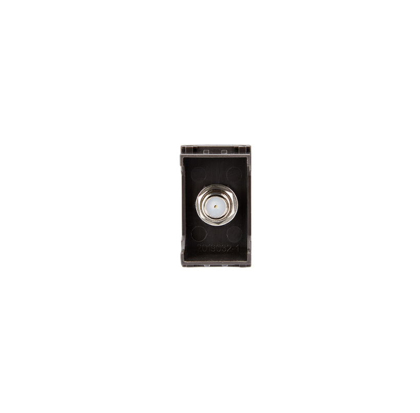 Modulo Toma Coaxial Rg6 Tv Video Hembra Grafito