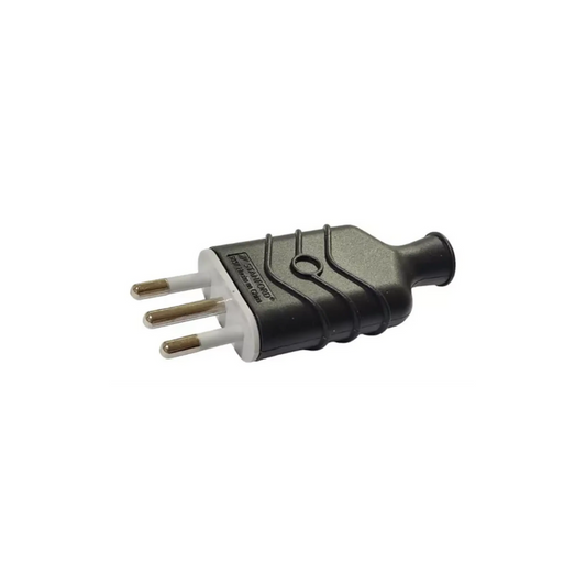 Enchufe Macho Pesado Negro 16A 250V