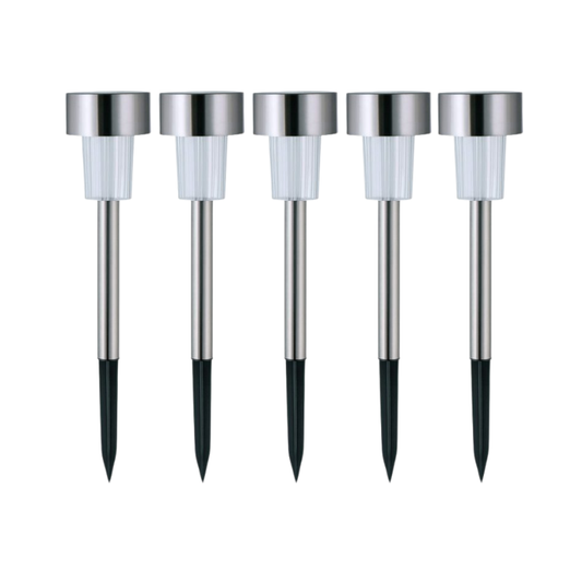 Estaca Solar Led Luz fría Pack 5 unidades