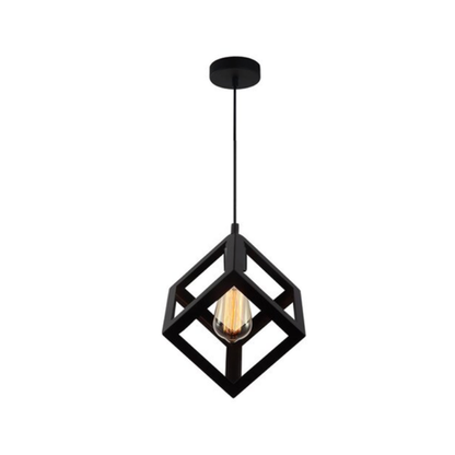 Lampara Colgante Hexagono E27 Modelo Vega