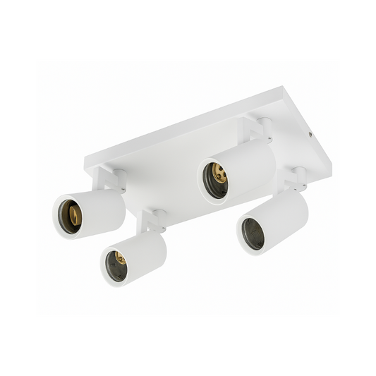 Aplique Blanco Porta Ampolleta Dicroica Gu10 Dirigible 4 focos