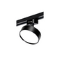 Foco Riel Tipo Panel Led Redondo Negro 12W Luz Neutra