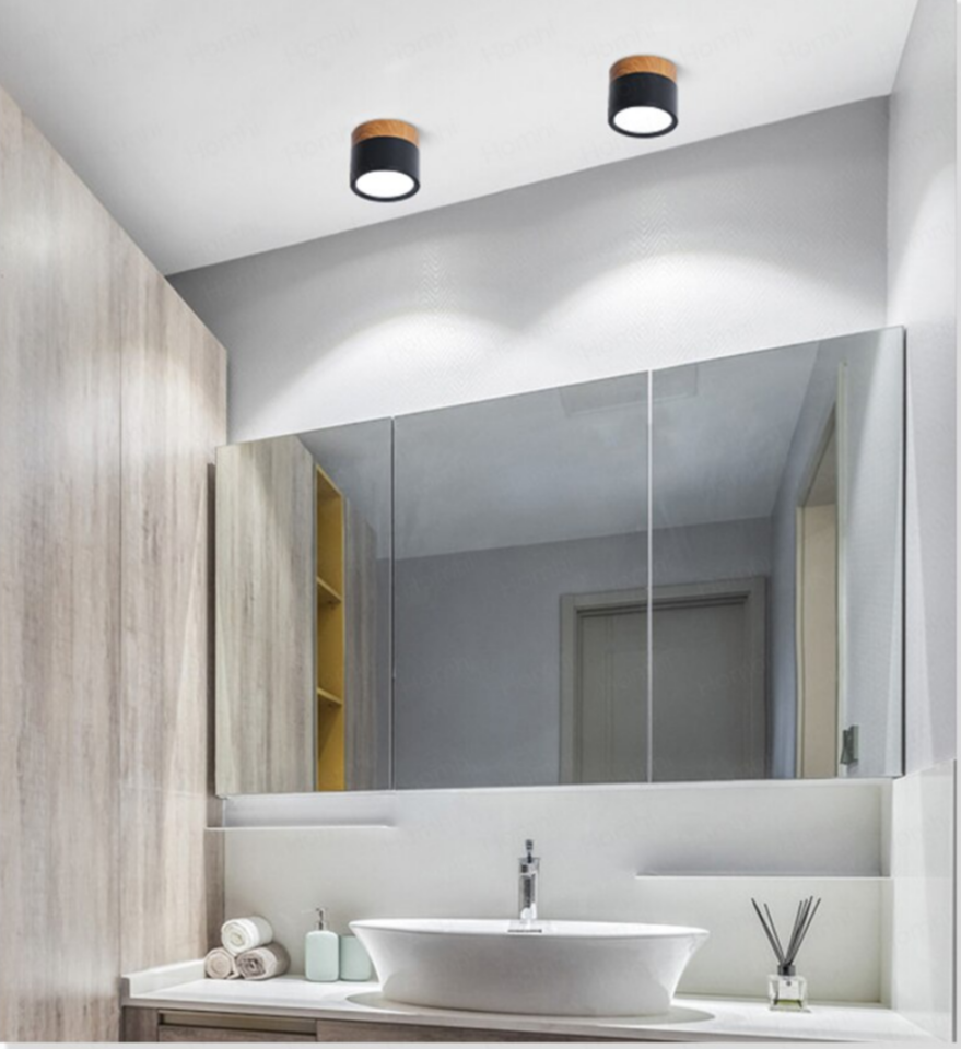 Panel Sobrepuesto Con Madera Decorativo Led 6w