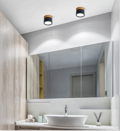 Panel Sobrepuesto Con Madera Decorativo Led 6w