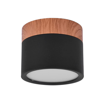 Panel Sobrepuesto Con Madera Decorativo Led 6w Luz Fria