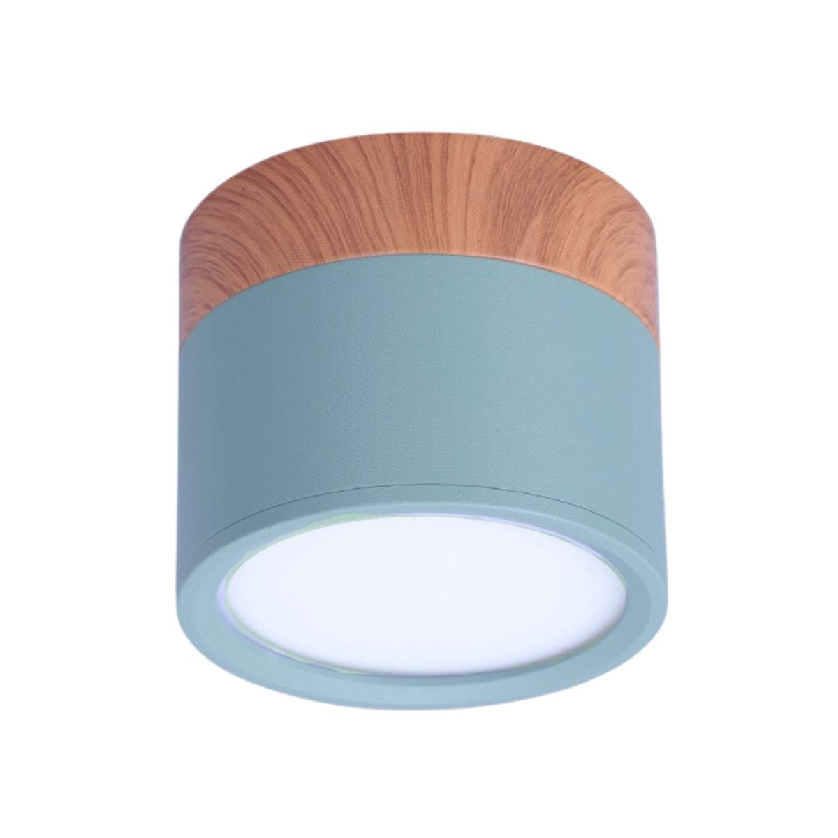 Panel Sobrepuesto Con Madera Decorativo Led 6w Luz Fria