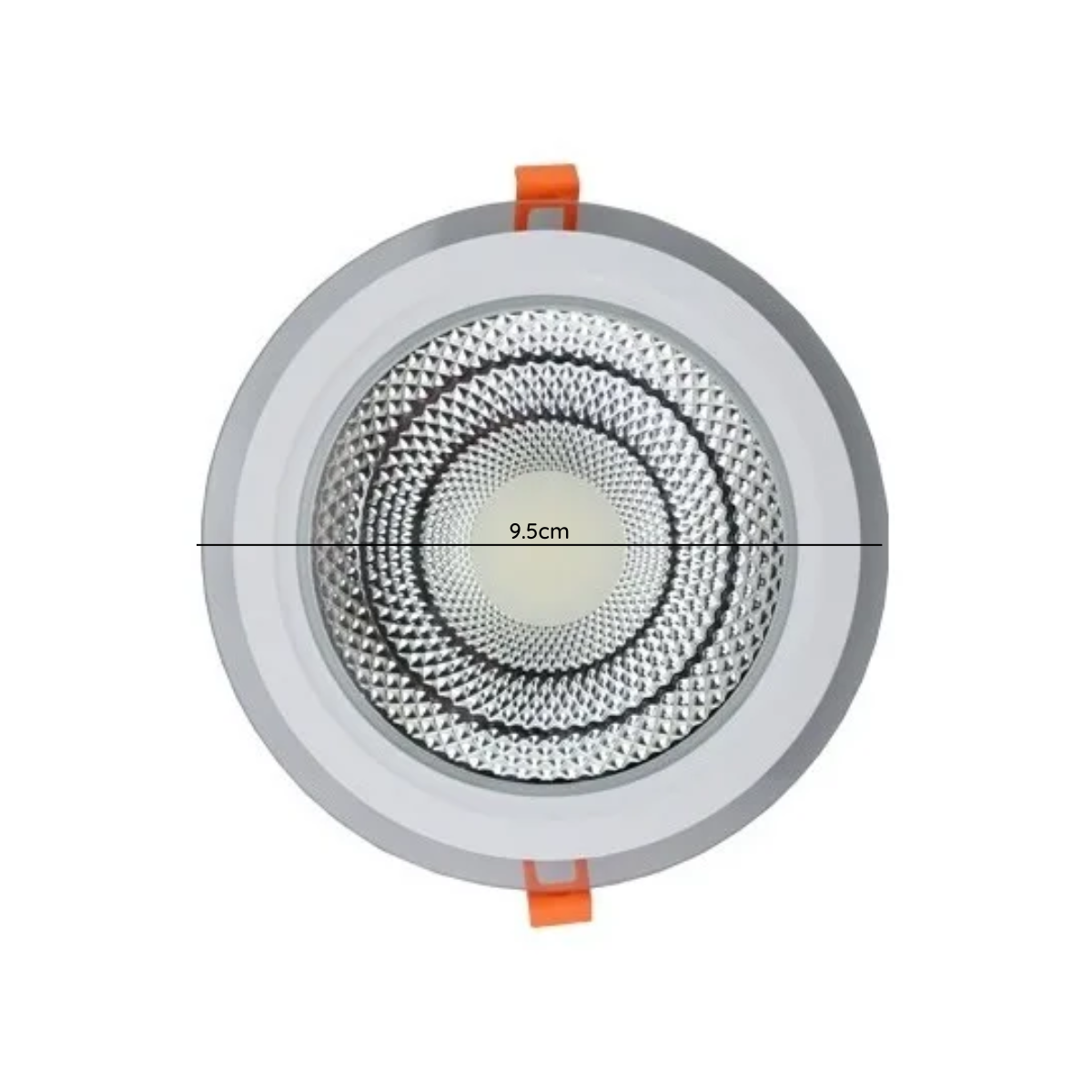 Panel Led Embutido Borde De Vidrio 6w Elegante