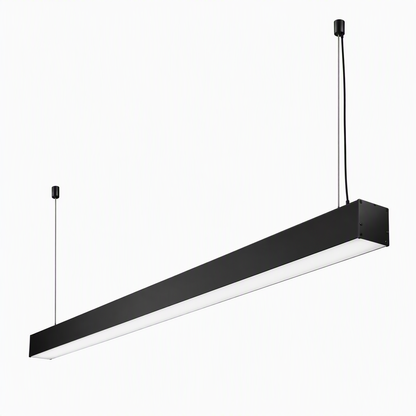Luminaria Led Lineal Profesional 40W 5070 120cm Driver Osram Cuerpo Negro