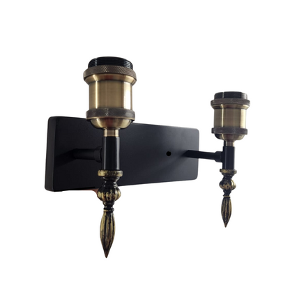 Aplique Doble E27 Bronce