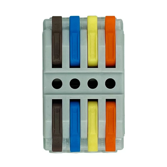 Pack 30 Conector Empalme Rapido 4 Entradas 4 Salidas