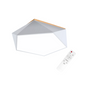 Lampara Pentagono Blanco Sobrepuesta con control 40cm 36+36W
