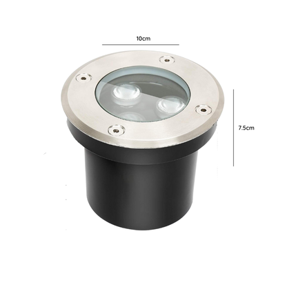 Foco embutido Para Piso 3W 3000K IP67