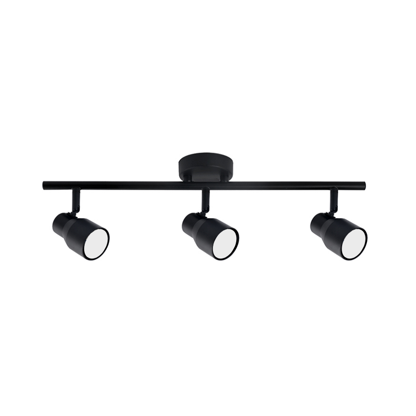 Aplique Triple Con Ampolleta Dicroica Gu10 Dirigible