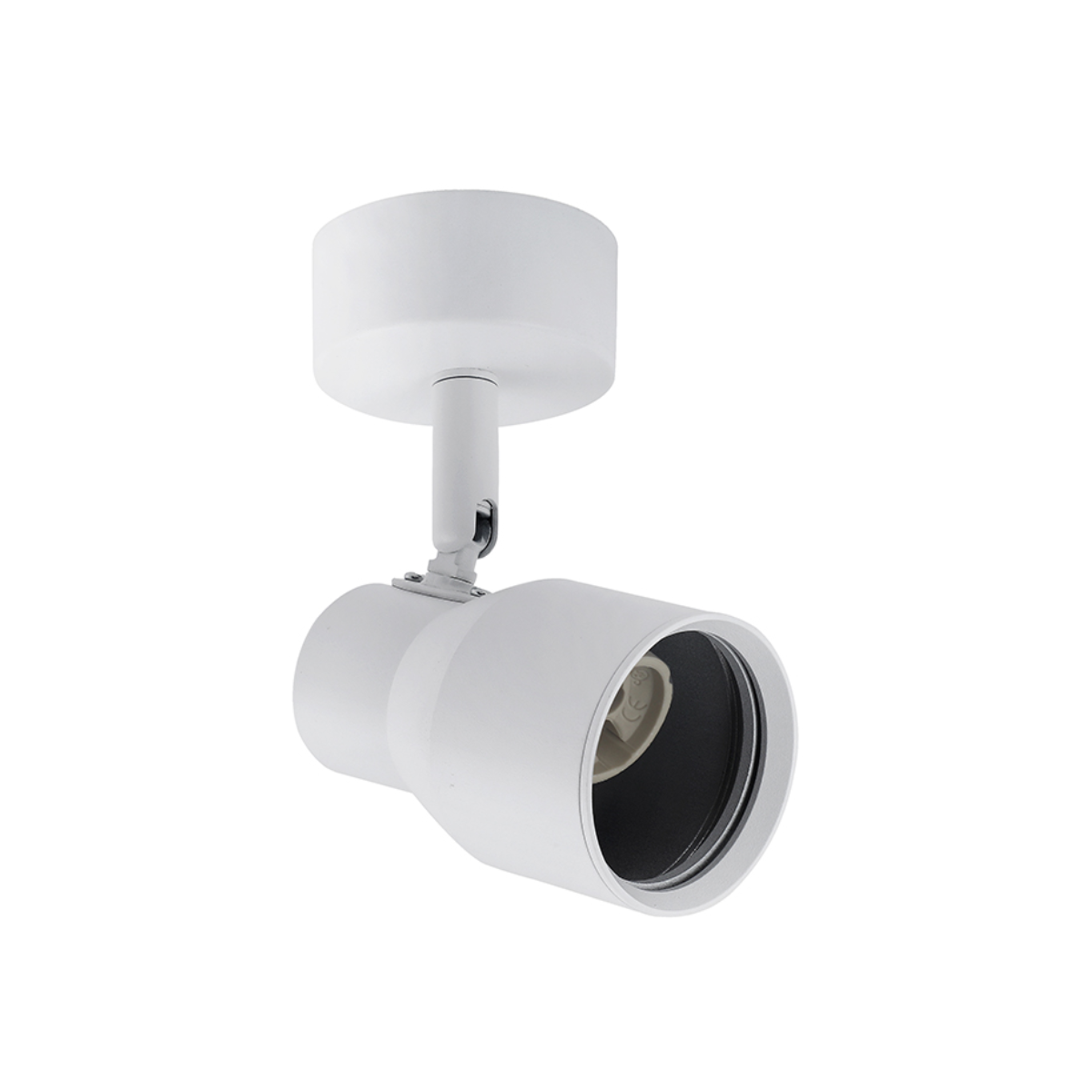 Aplique Simple Blanco con Ampolleta Dicroica Gu10 Dirigible Modelo Hiades