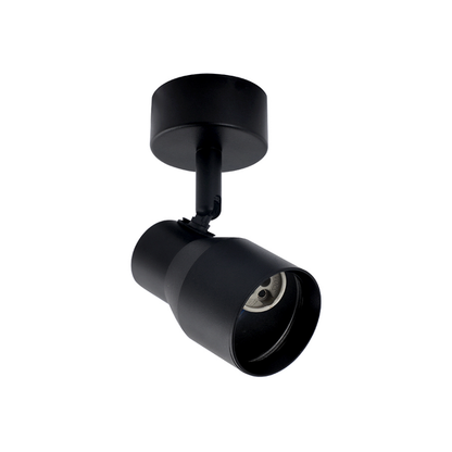 Aplique Simple Negro con Ampolleta Dicroica Gu10 Dirigible Modelo Hiades