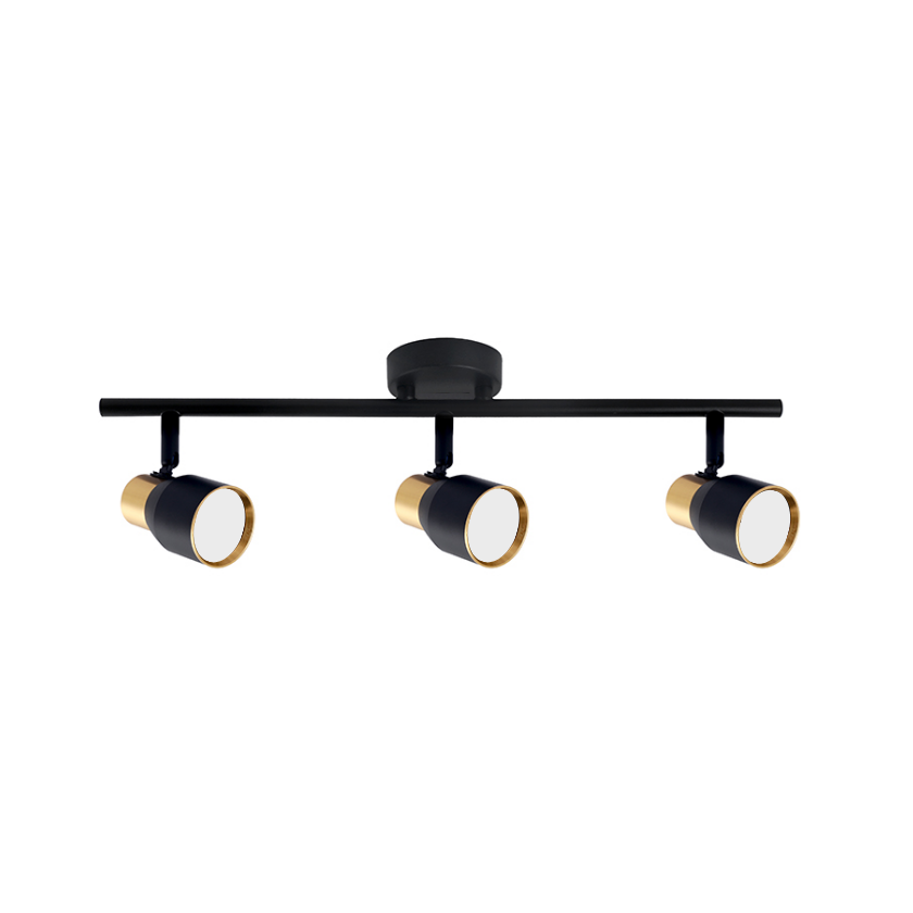 Aplique Triple Con Ampolleta Dicroica Gu10 Dirigible