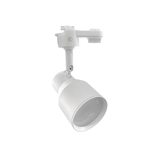 Foco Blanco Para Riel Monofasico Con Ampolleta Dicroica 220v