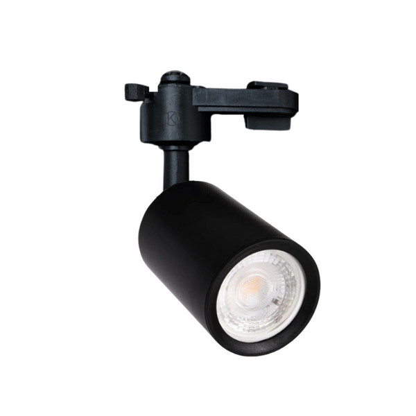 Foco Para Riel Monofasico Negro Con Ampolleta Dicroica 220v