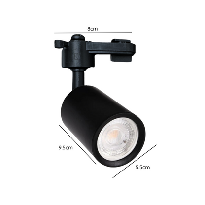 Foco Para Riel Monofasico Con Ampolleta Dicroica 220v