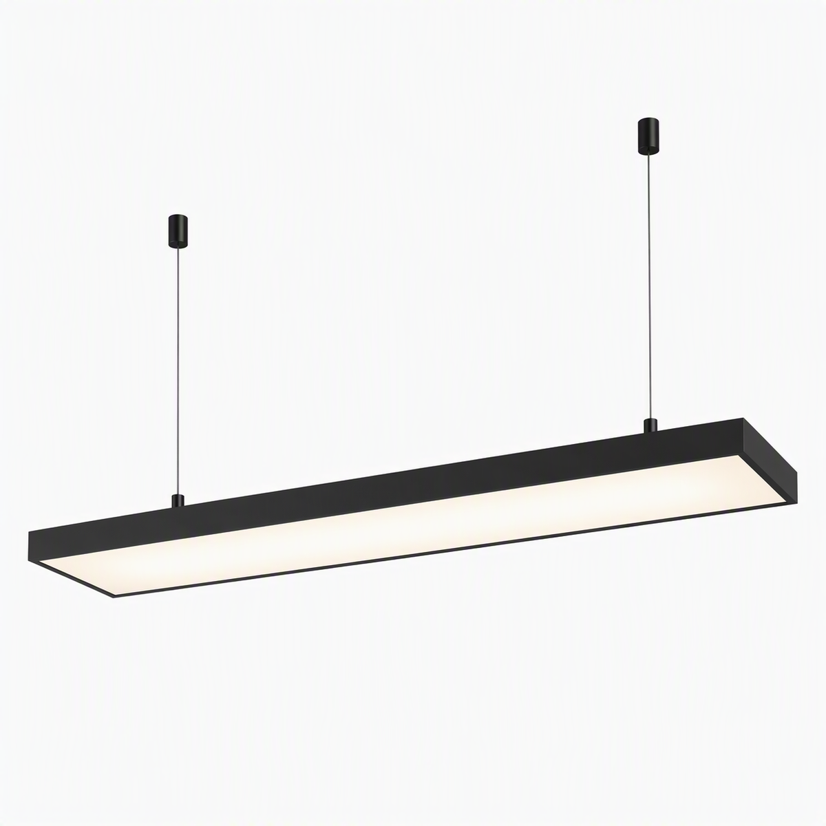 Lampara Led Lineal Colgante/Sobrepuesto Negro 48w 120cm ABS