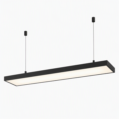 Lampara Led Lineal Colgante/Sobrepuesto Negro 48w 120cm ABS