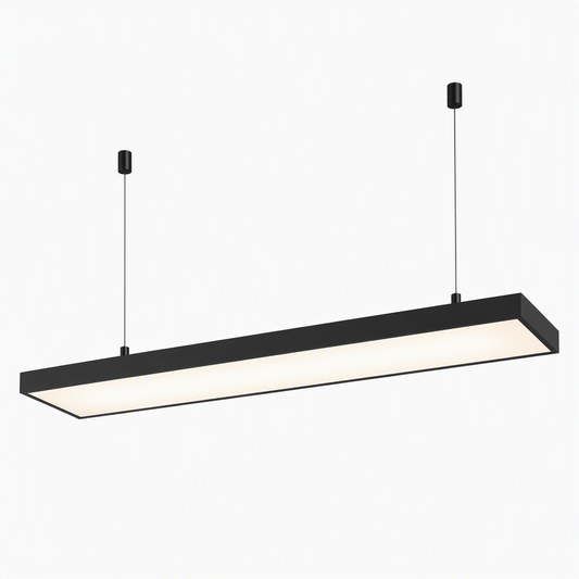 Lampara Led Lineal Colgante/Sobrepuesto Negro 48w 120cm ABS