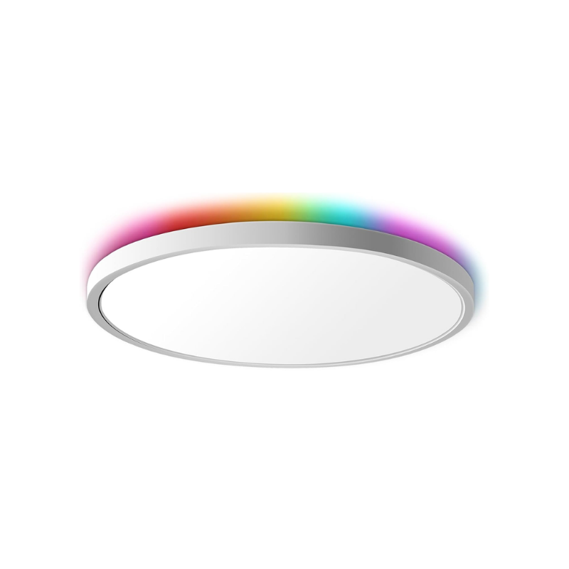 Panel Led Blanco Sobrepuesto Redondo Slim 23w 300mm 3000-4000-6500k + Rgb