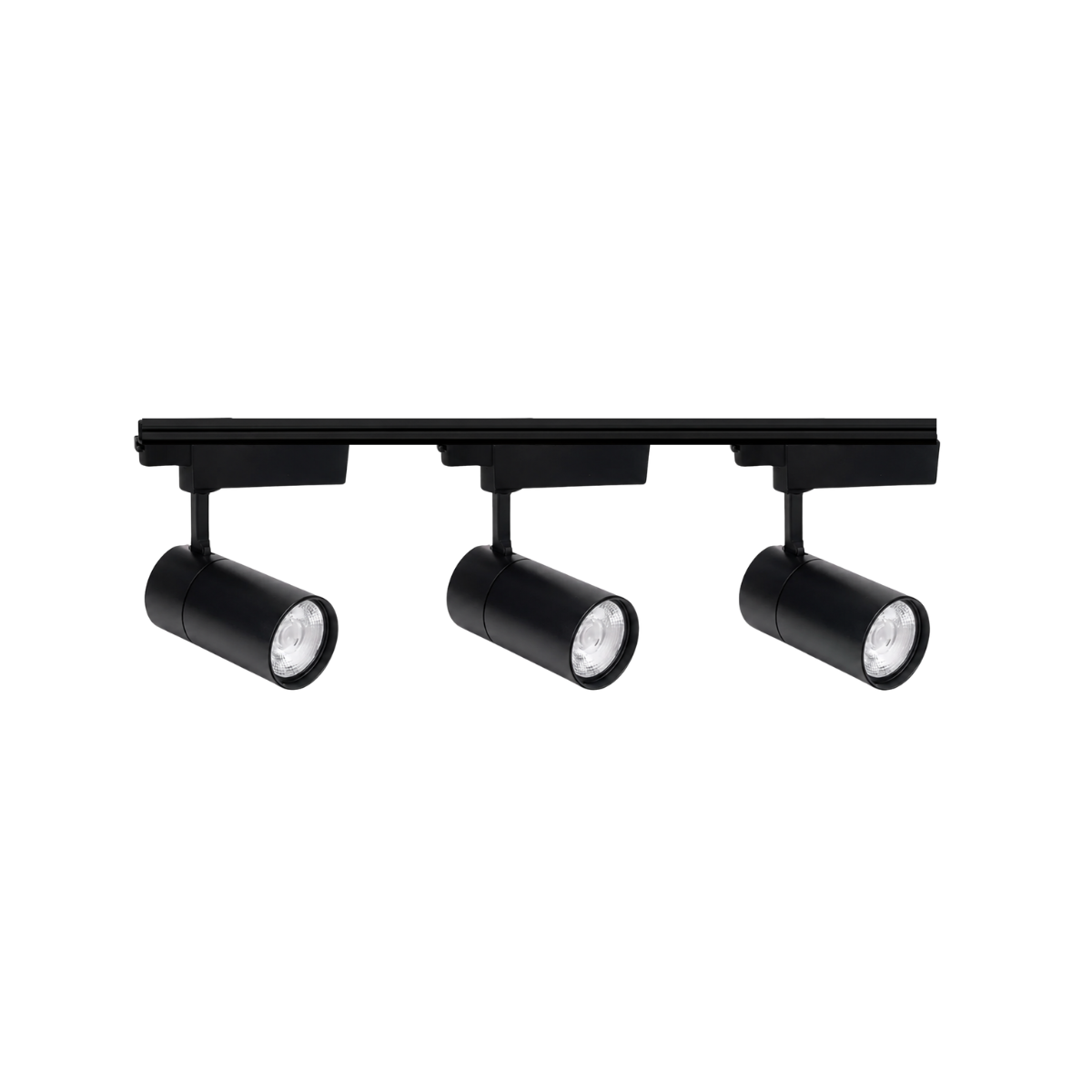 Pack 3 Foco Riel monofásico Negro CCT 60W + Riel 1 metro