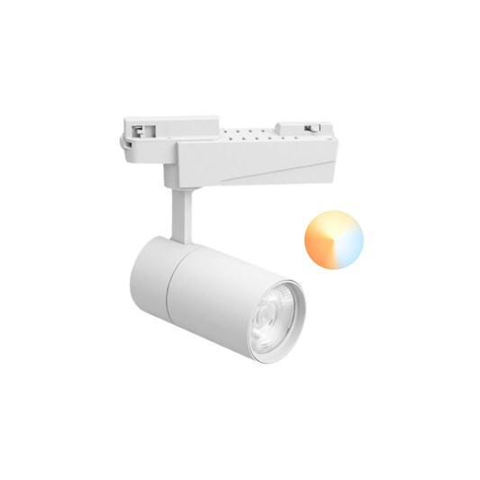 Foco Riel Monofasico 20w Led 220v Blanco CCT Modelo Altair