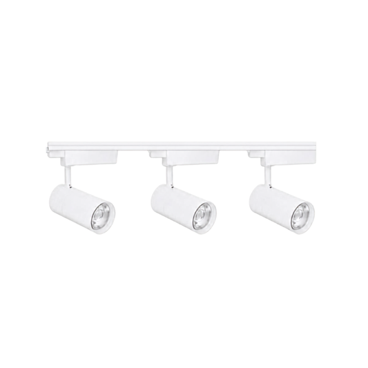 Pack 3 Foco Riel monofásico Blanco CCT 60W + Riel 1 metro