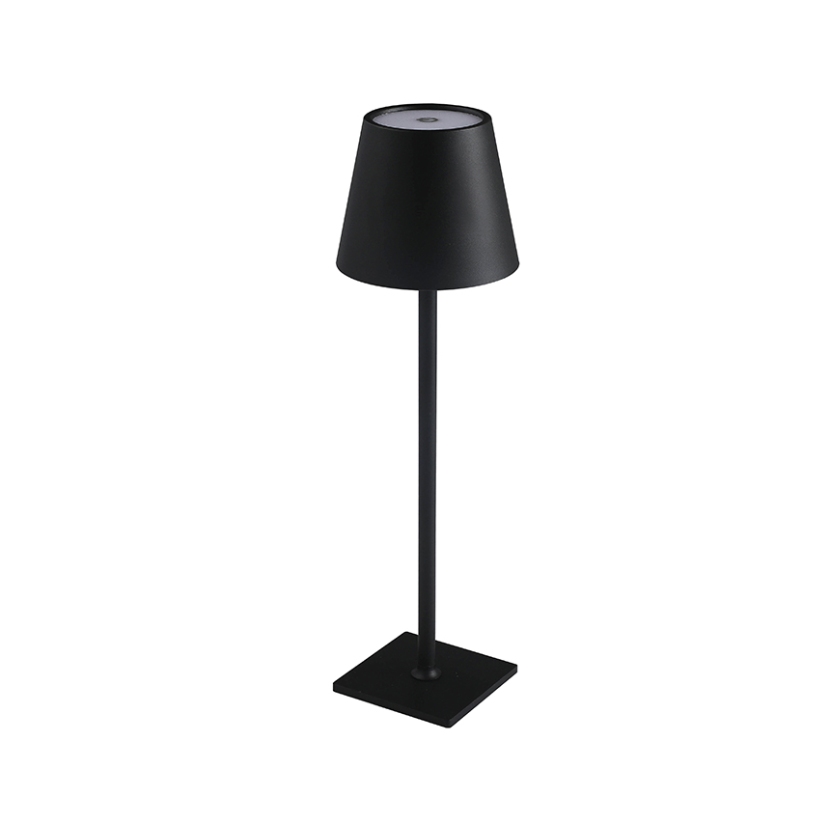 Lampara Led Negra Tactil Recargable Dimeable con Usb