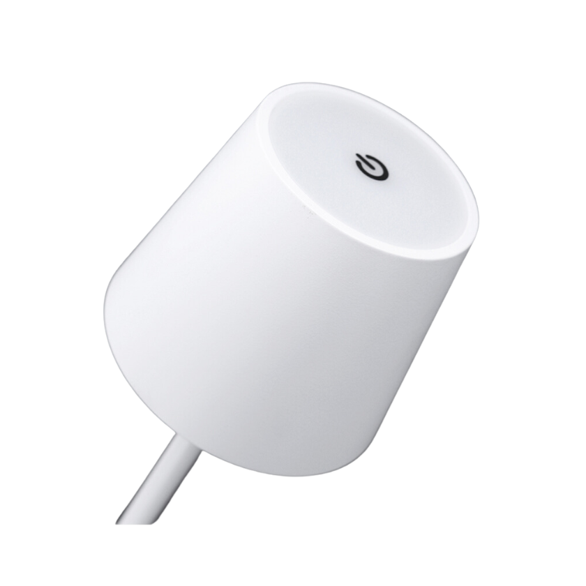 Lampara Led Blanca Tactil Recargable Dimeable con Usb