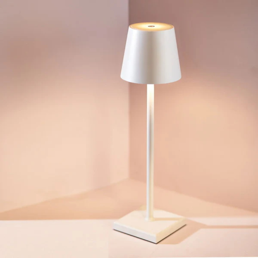 Lampara Led Blanca Tactil Recargable Dimeable con Usb