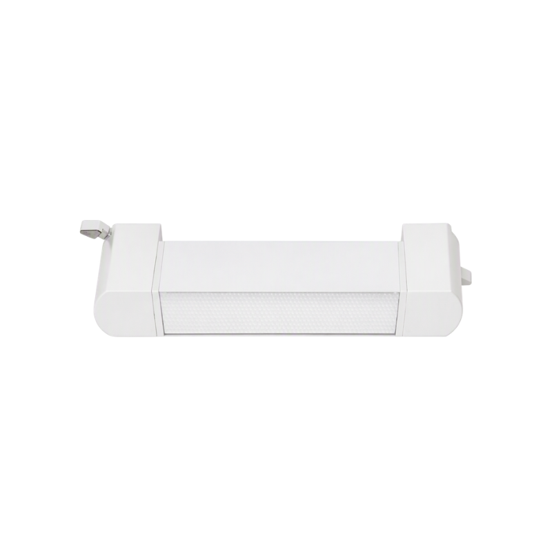 Foco Riel Monofásico Blanco Empavonado Móvil 10w 220v Modelo Cygnus