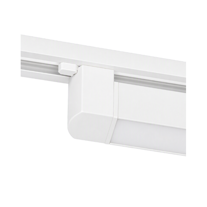 Foco Riel Monofásico Blanco Empavonado Móvil 10w 220v Modelo Cygnus