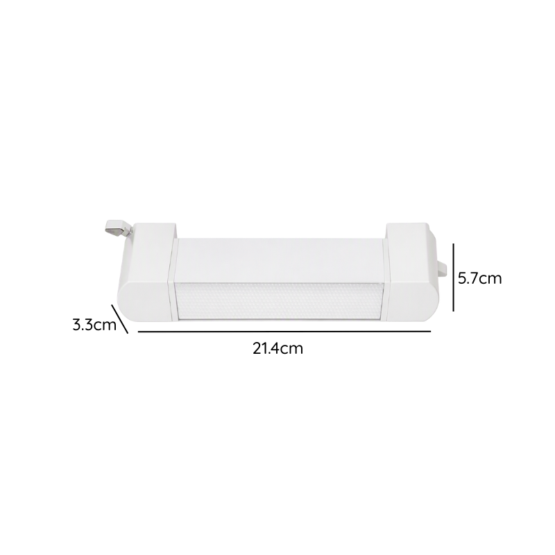Foco Riel Monofásico Blanco Empavonado Móvil 10w 220v Modelo Cygnus