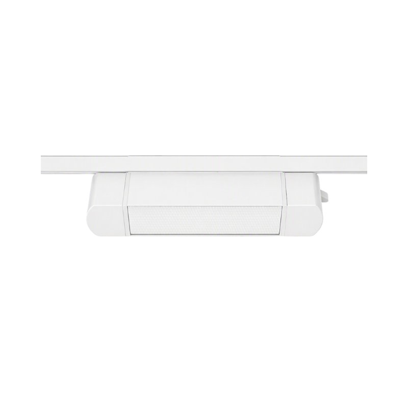 Foco Riel Monofásico Blanco Empavonado Móvil 10w 220v Modelo Cygnus