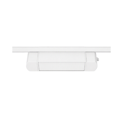 Foco Riel Monofásico Blanco Empavonado Móvil 10w 220v Modelo Cygnus