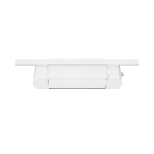 Foco Riel Monofásico Blanco Empavonado Móvil 10w 220v Modelo Cygnus