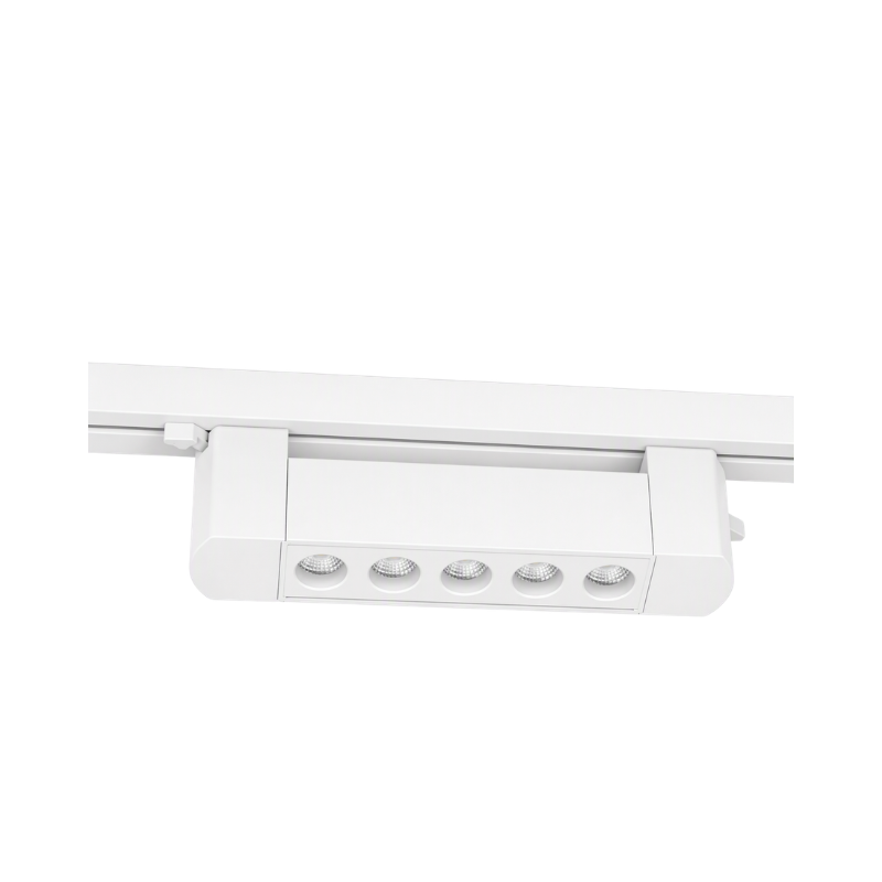 Foco Riel Monofásico Blanco 24° Móvil 10w 220v Modelo Cygnus