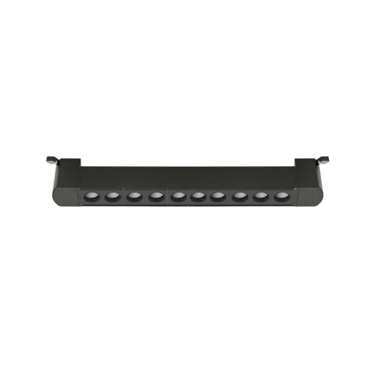 Foco Riel Monofásico Negro 24° Móvil 20w 220v Modelo Cygnus