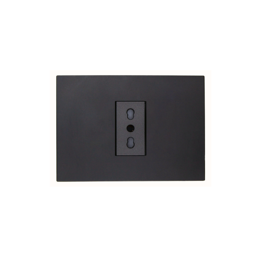 Enchufe Tomacorriente Simple Teclon Grafito Bipaso 10/16 220v SEC