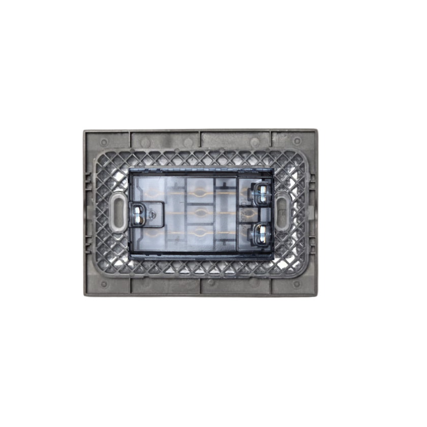 Enchufe Triple Puenteado 10A 250V Teclon Grafito