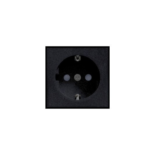 Modulo Enchufe Schuko Universal  16A 250V Negro SEC