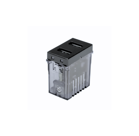 Modulo Toma Usb Doble 100-240V 5V Tipo A Negro