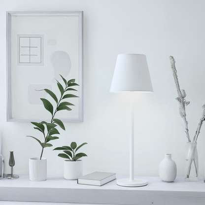 Lampara Led Blanca Tactil Recargable Dimeable con Usb C 2W