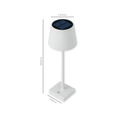 Lampara Led Blanca Tactil Solar + USB C