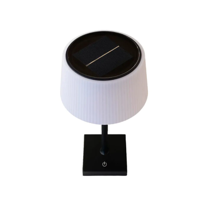 Lampara Led Negra/Blanca Tactil Solar + USB C