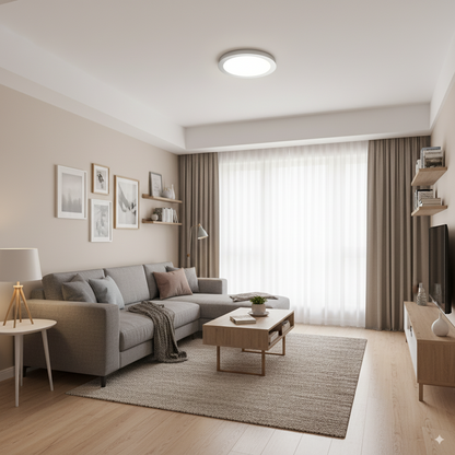 Panel led Borde Negro Embutido 6w 11.8cm ECO SEC