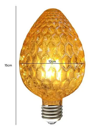 Ampolleta Led Vintage Retro 4w ámbar  2700k - Wanting Chile SpA